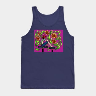 the mad hatter sitting waiting wishing Tank Top